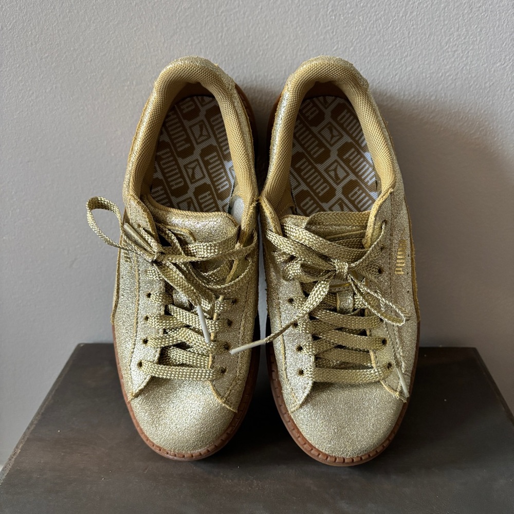 Puma gold sneakers